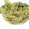 Natural Cats Eye Faceted Roundel Beads Strand Sold per 13 inch strand and Size 3mm approx.The mineral or gemstone chrysoberyl is an aluminate of beryllium with the formula BeAl2O4. The name chrysoberyl is derived from the Greek words ?????? chrysos and ???????? beryllos, meaning a gold-white spar 
